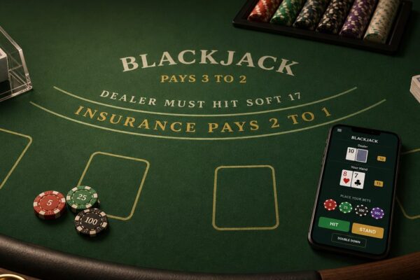 Blackjack regels voor beginners: kaartenwaarden, keuzes en RTP in context