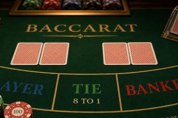 Baccarat uitleg: spelverloop, inzetmogelijkheden en kansen per weddenschap